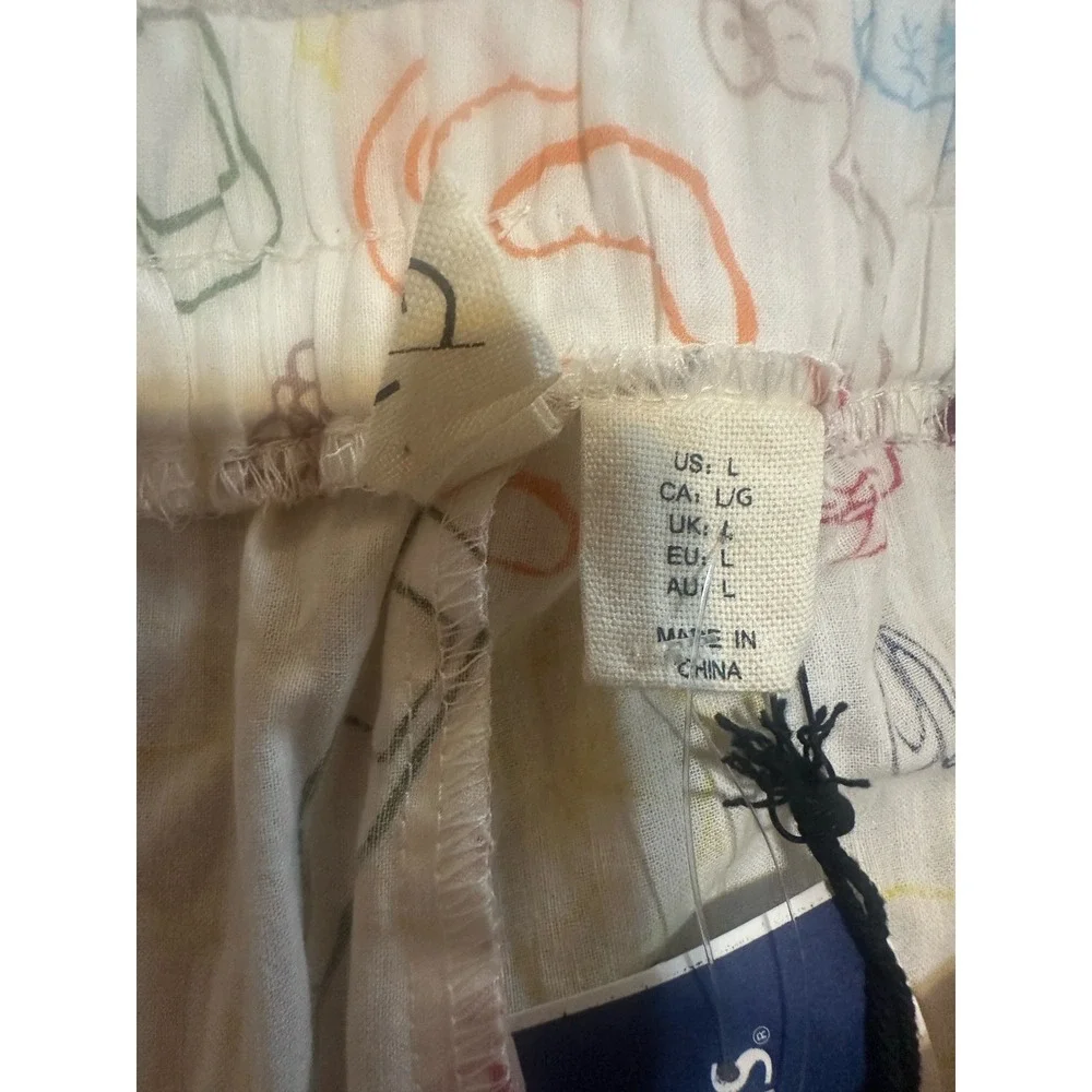 New with Tags Happily‎ Grey Quirky Food Print Elastic Waist Casual Lounge Boxers